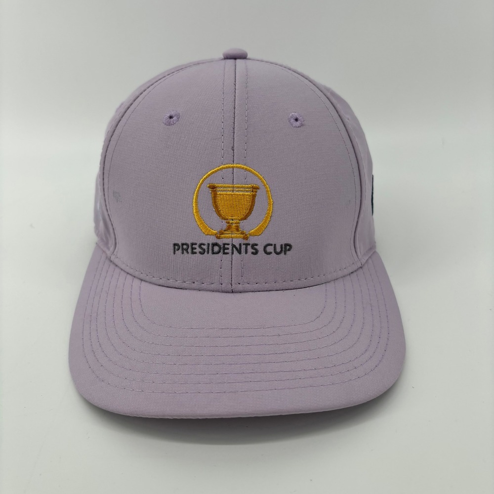 Presidents Cup Quail Hollow Club Golf Hat Lavender Adjustable Strap Limited